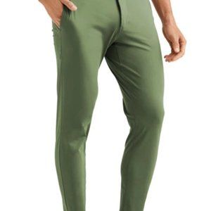 Men's Rhône Skinny Commuter Jogger Olive with Zip Ankle 31 x 29